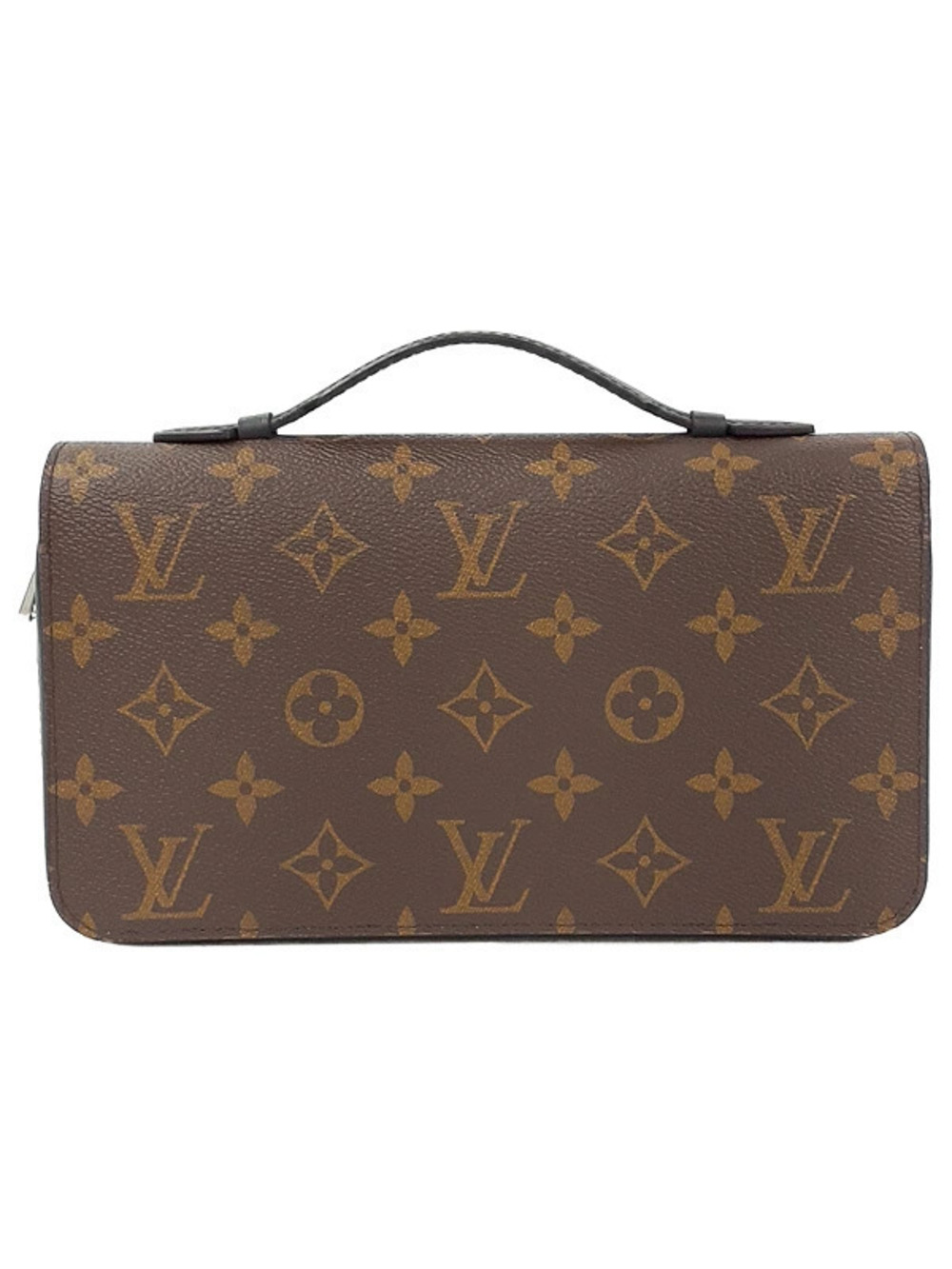 Louis Vuitton Monogram Macassar Brown Zippy Round Zipper Long Wallet
